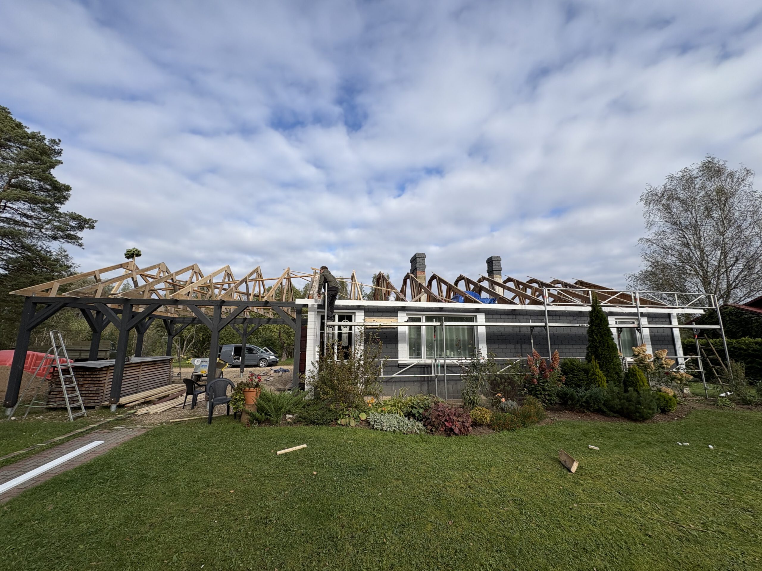 You are currently viewing Jumta demontāža un montāža. Piebūves izveide.